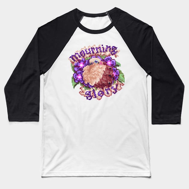 Mourning Glory Baseball T-Shirt by Shalmons